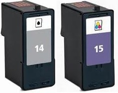 
	Lexmark Remanufactured 14 Black and 15 Colour Cartridge Set
